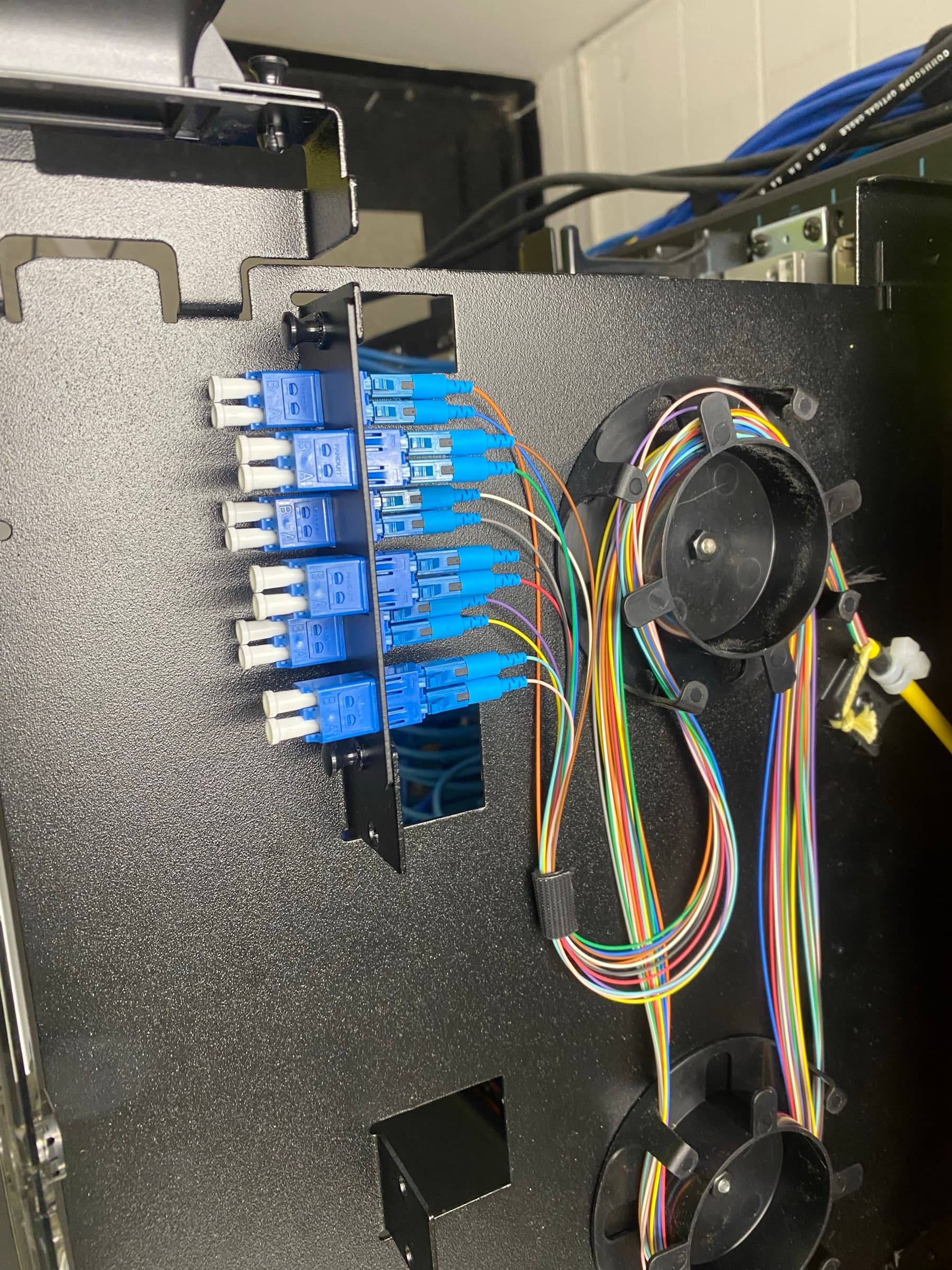 Fiber optic cabling installation supporting commercial facility uptime and documentation