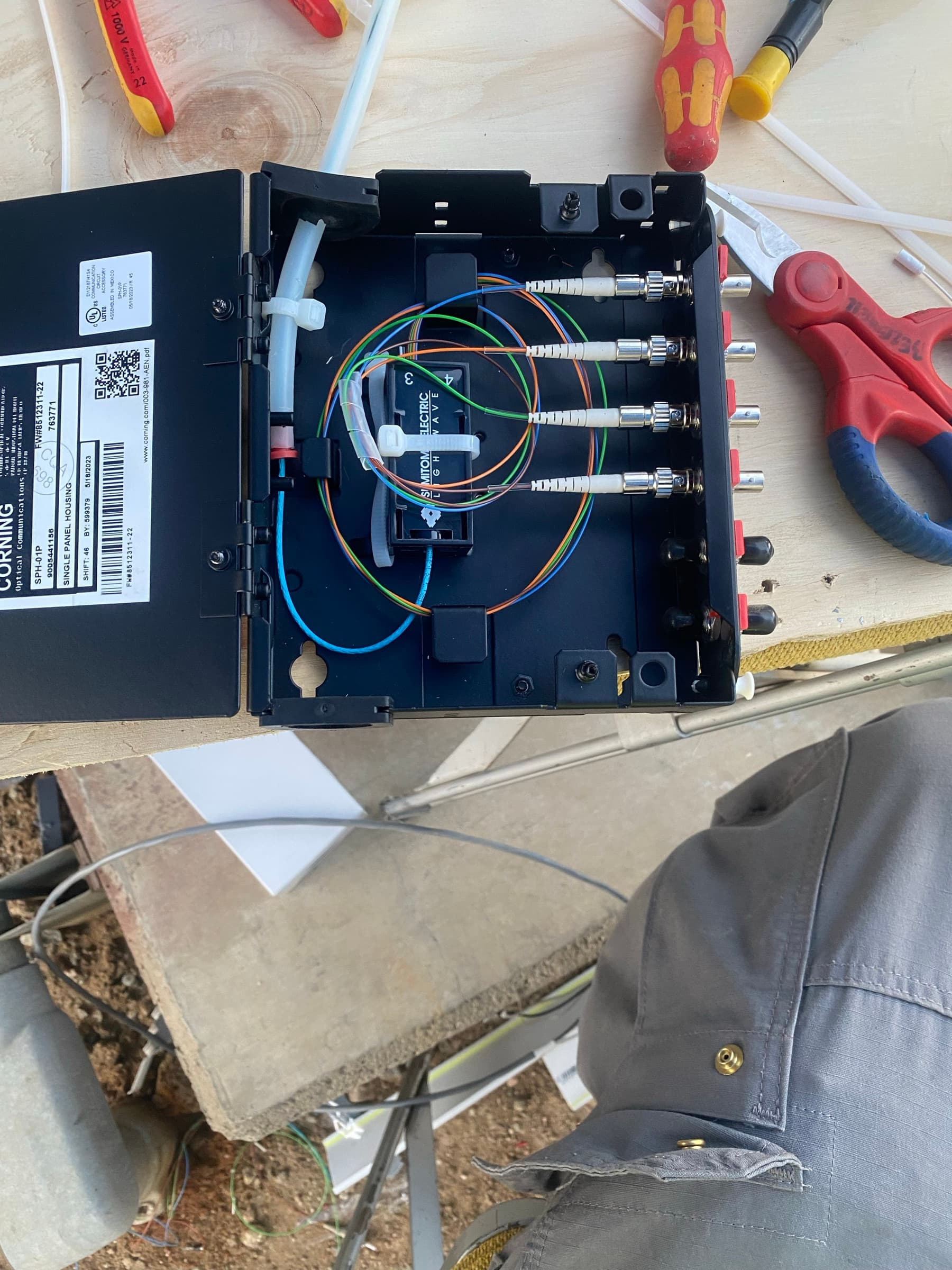 Fiber optic cabling pathway planning through a commercial facility ceiling