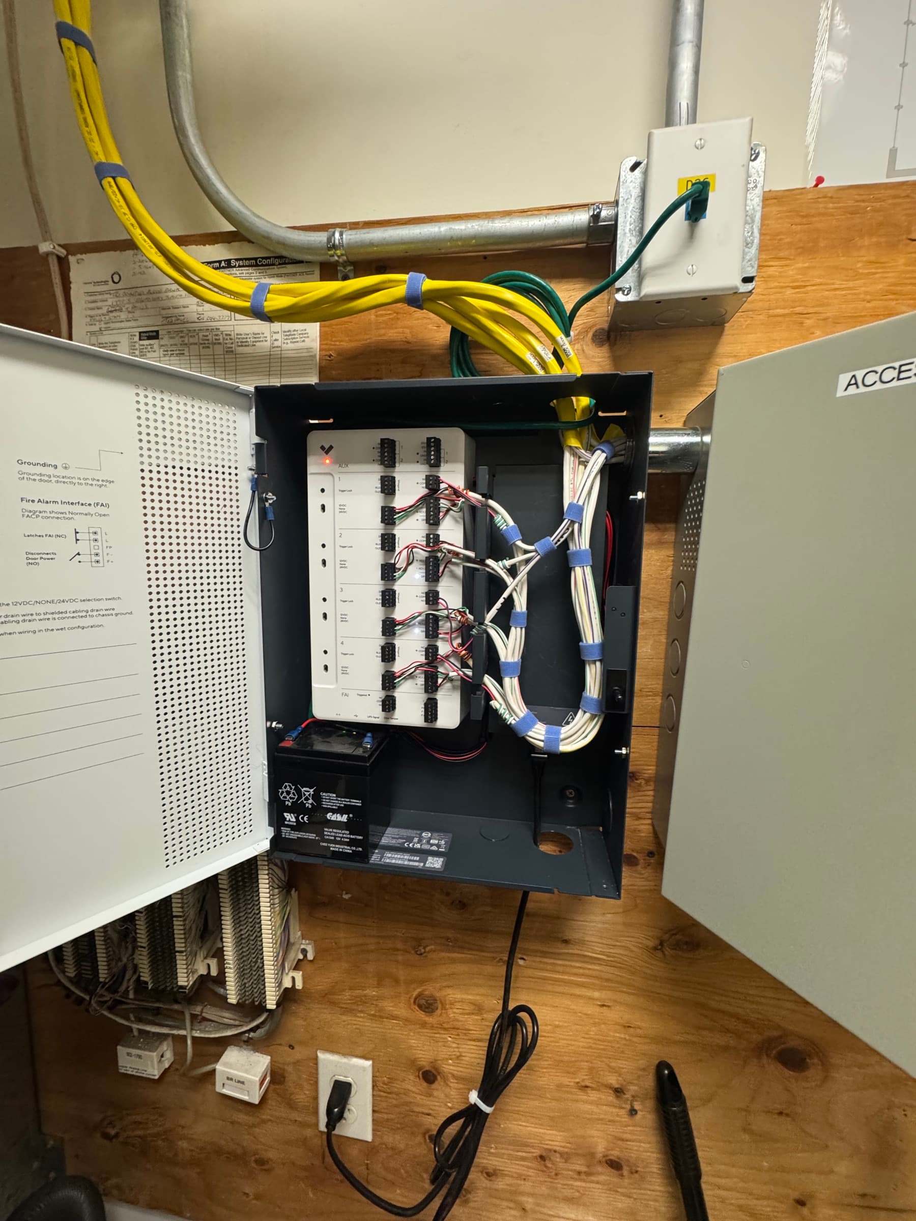 Commercial door controller connecting visitor credentials with managed access
