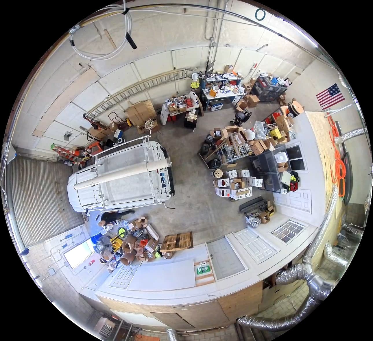 Commercial camera monitoring views available from a remote dashboard