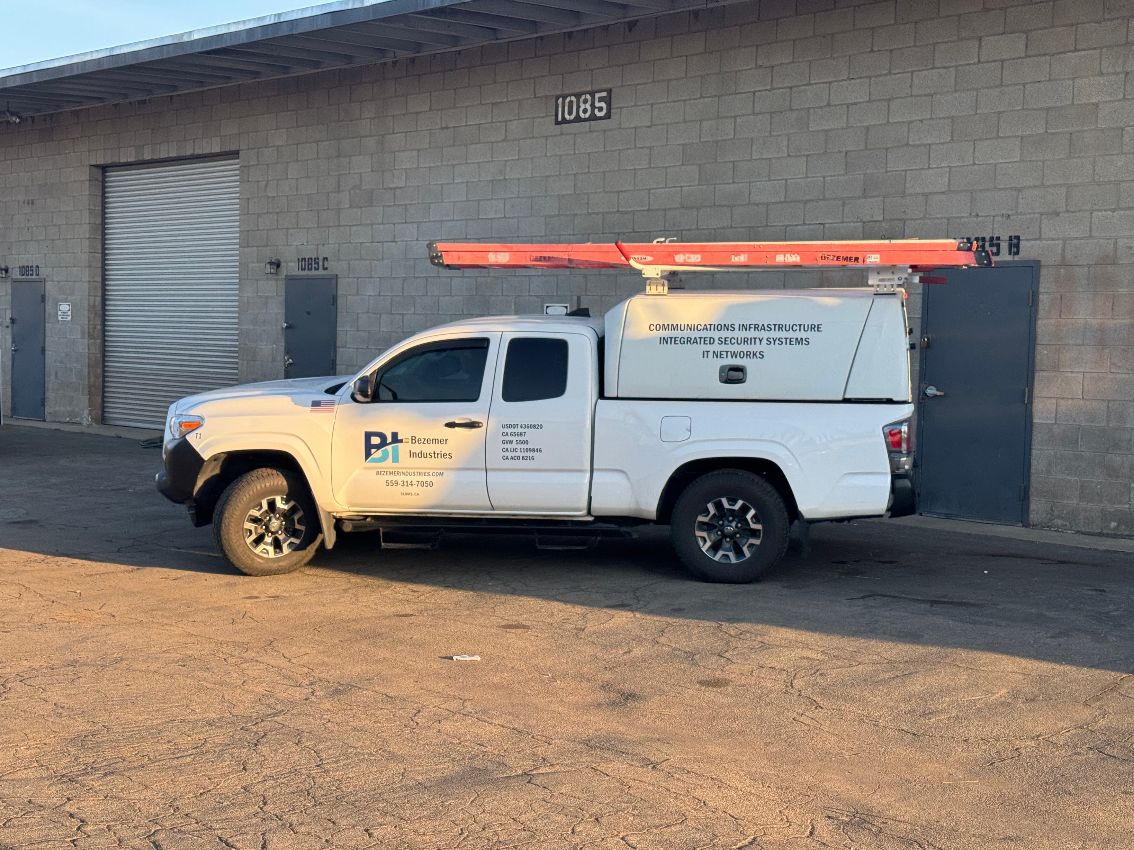 Bezemer Industries service truck outside its Clovis shop