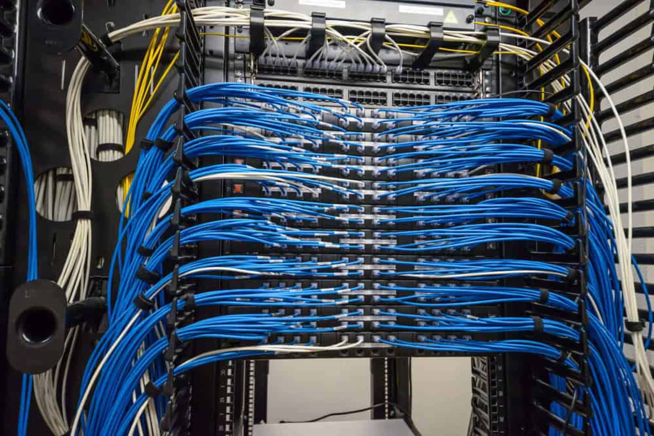 Structured cabling and rack work completed by Bezemer Industries